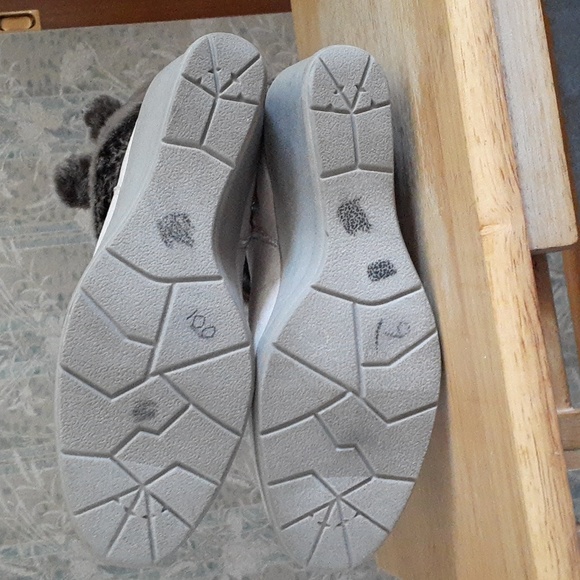 Size 11M U.S. Polo Fuzzy Zip Up Winter Wedge Fashion Boots - Picture 9 of 17